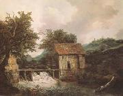 Jacob van Ruisdael Two Watermills and an open Sluice near Singraven (mk08) oil painting on canvas